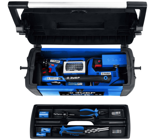 ЗУБР СОЮЗ-25, 640 x 250 x 240 мм, (25″), металлический ящик для инструментов, Профессионал (38151-25) купить  в Сочи