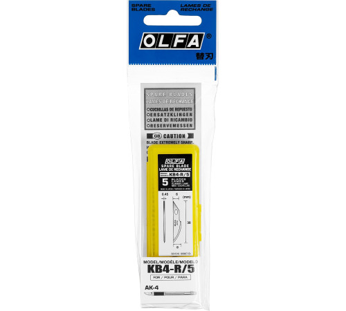 OLFA 6 мм, для ножа, закругленные лезвия (OL-KB4-R/5) купить  в Сочи