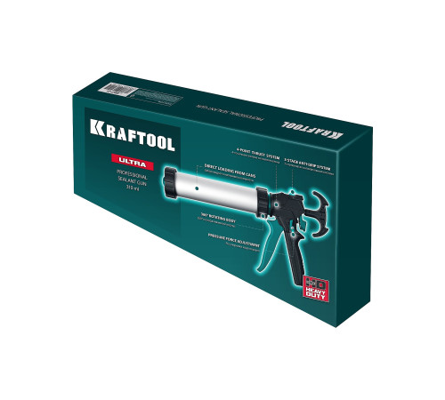 KRAFTOOL ULTRA 310 мл, регулировка силы давления, вариативная антикапельная система, универсальный закрытый пистолет для герметика (06677-31) купить в Сочи KRAFTOOL ULTRA 310 мл, регулировка силы давления, вариативная антикапельная система, универсальный закрытый пистолет для герметика (06677-31) купить в Сочи