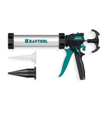 KRAFTOOL ULTRA 310 мл, регулировка силы давления, вариативная антикапельная система, универсальный закрытый пистолет для герметика (06677-31)