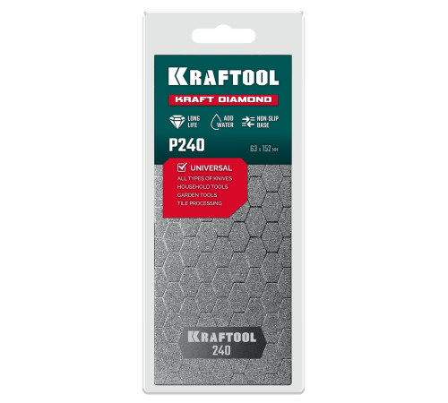KRAFTOOL DIAMOND 63 х 152 мм, Р240, пластина алмазная заточная (35710-240) купить  в Сочи KRAFTOOL DIAMOND 63 х 152 мм, Р240, пластина алмазная заточная (35710-240) купить  в Сочи