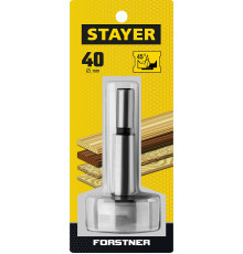 STAYER Forstner, 40 мм, ДСП, cверло Форстнера по дереву (29985-40)