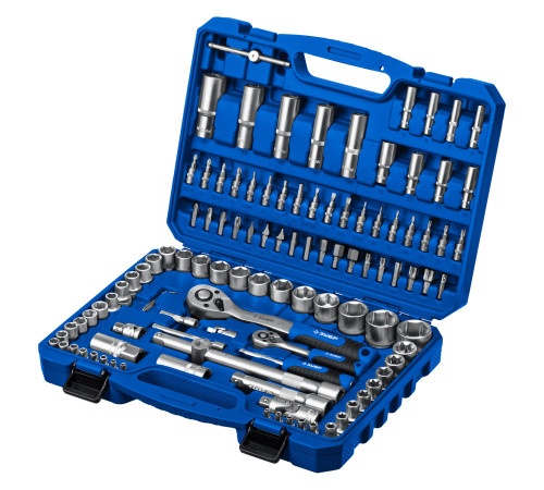 ЗУБР А-110, 110 предм., (1/2″ + 1/4″), универсальный набор инструмента, Профессионал (27635-H110) купить  в Сочи