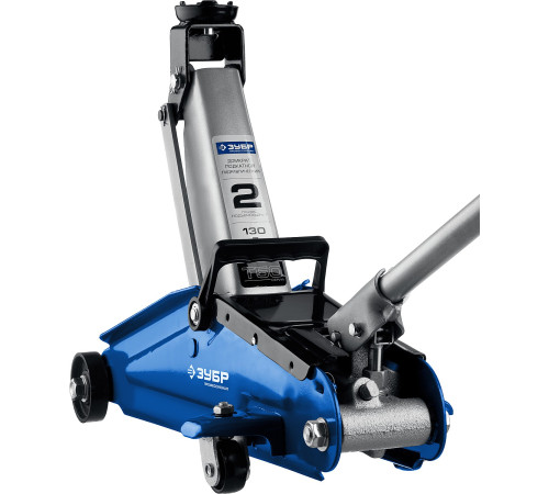 ЗУБР Т-50, 2 т, 130 - 380 мм, подкатной домкрат с увеличенным подъемом в кейсе, Профессионал (43052-2-K) купить  в Сочи