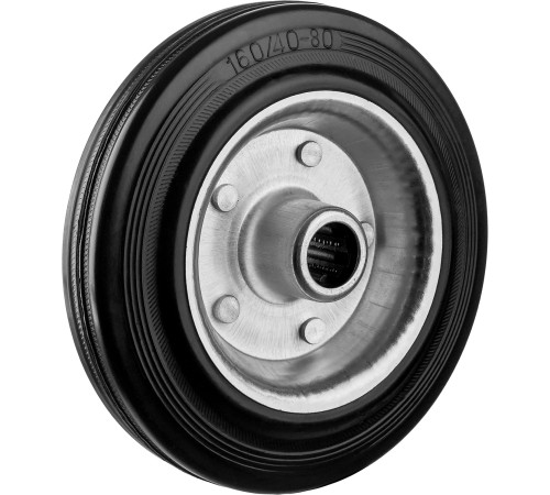 ЗУБР d 160 мм, г/п 145 кг, игольчатый подшипник, резина/металл, колесо, Профессионал (30936-160) для перемещения тележек и легковесного оборудования ЗУБР d 160 мм, г/п 145 кг, игольчатый подшипник, резина/металл, колесо, Профессионал (30936-160) для перемещения тележек и легковесного оборудования