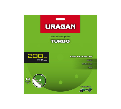 URAGAN TURBO 230 мм, диск алмазный отрезной сегментированный (36706-230) купить в Сочи URAGAN TURBO 230 мм, диск алмазный отрезной сегментированный (36706-230) купить в Сочи