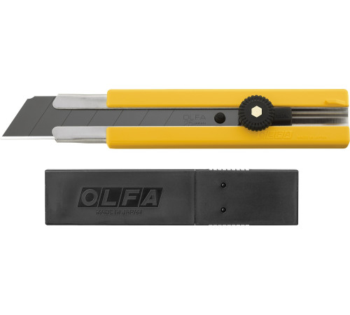 OLFA 25 мм, в комплекте с лезвиями EXCEL BLACK 5 шт, нож (OL-H-1BB/5BB ) купить  в Сочи