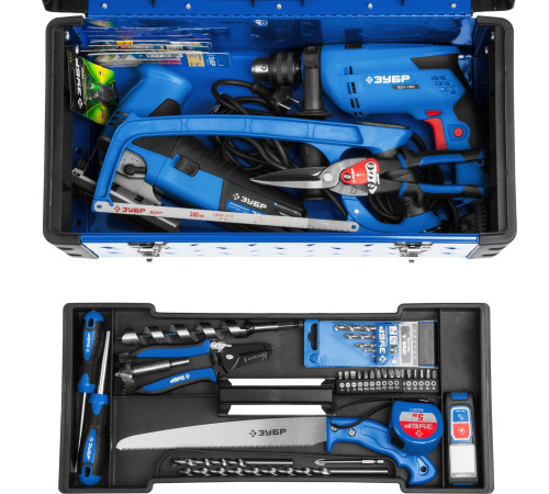 ЗУБР СПЕЦ-21, 530 x 270 x 240 мм, (21″), металлический ящик для инструментов, Профессионал (38155-21) купить  в Сочи