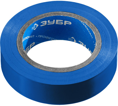 ЗУБР ЭЛЕКТРИК-10, 15 мм х 10 м, 6 000 В, синяя, не поддерживает горение, изолента ПВХ, Профессионал (1233-73) купить  в Сочи