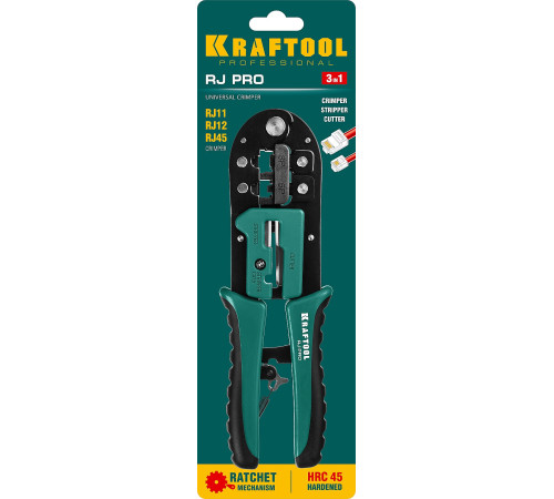 KRAFTOOL RJ-Pro, (RJ45, RJ11,RJ12), универсальный кримпер (22698) купить в Сочи KRAFTOOL RJ-Pro, (RJ45, RJ11,RJ12), универсальный кримпер (22698) купить в Сочи