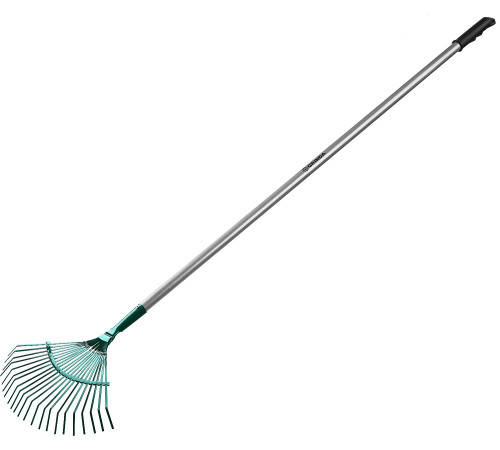 GRINDA PR-40 ALU, 440 х 250 х 1630 мм, 22 плоских зубца, алюминиевый черенок, веерные грабли, PROLine (39586) купить  в Сочи