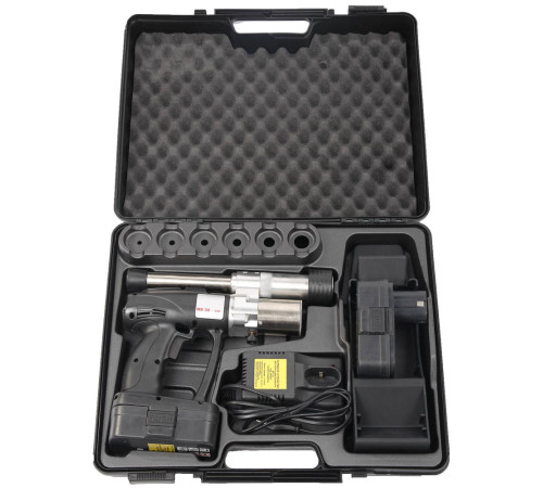 ЗУБР ШиреФит, в пластиковом кейсе 14 - 32 мм, электрический пресс-инструмент для развальцовки труб (51615) купить  в Сочи