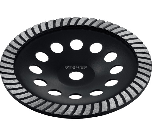 STAYER Турбо, d 230 мм, сегментированная алмазная шлифовальная чашка (33380-230) купить  в Сочи