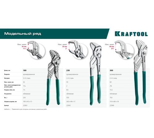 KRAFTOOL Vise-Wrench, 300 мм, клещи переставные-гаечный ключ (22068) купить в Сочи KRAFTOOL Vise-Wrench, 300 мм, клещи переставные-гаечный ключ (22068) купить в Сочи