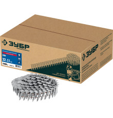 ЗУБР CRN 22 х 3.1 мм, барабанные гвозди кровельные оцинкованные, 9000 шт (305385-22)