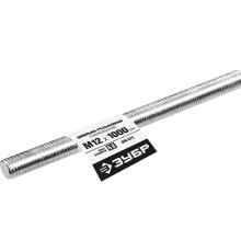ЗУБР DIN 975, кл. пр. 6.8, М12 x 1000 мм, резьбовая шпилька, 1 шт, Профессионал (30336-12-1)