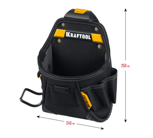 KRAFTOOL KP-6 с быстросъёмным креплением FastClip, 6 карманов и петель, 240 х 250 мм, поясная сумка (38775) купить в Сочи KRAFTOOL KP-6 с быстросъёмным креплением FastClip, 6 карманов и петель, 240 х 250 мм, поясная сумка (38775) купить в Сочи