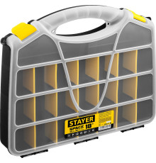 STAYER SPACE-18, 455 х 355 х 70 мм, (18″), пластиковый органайзер с 21 ячейкой (38038-18)