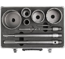 ЗУБР d 33, 68 мм, Alu кейс, набор коронок по бетону с оснасткой, Профессионал (29185-H2-10)