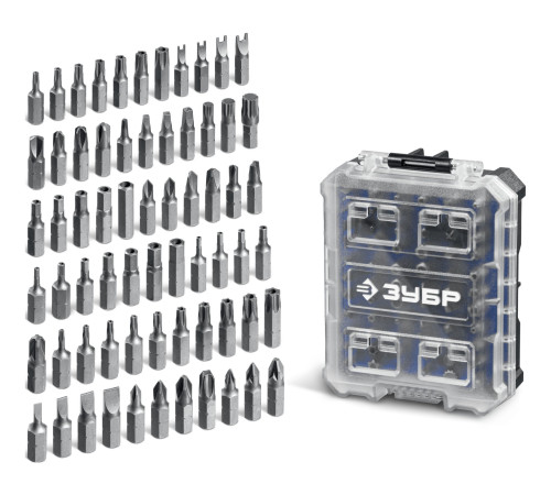 ЗУБР Спец 66 предм., система стыковки Z-БОКС, набор специальных бит, Профессионал (26394-H66) купить  в Сочи