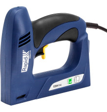 RAPID R:El.Staple Gun ESN114, тип 140 и гвоздей 300, 2-в-1, нейлер-степлер (гвозде/скобозабиватель) электрический для скоб (5000131)