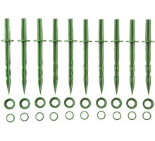 GRINDA 200 мм, зеленые, полипропилен, 10 шт, садовые колышки (422319)