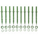 GRINDA 200 мм, зеленые, полипропилен, 10 шт, садовые колышки (422319) купить  в Сочи