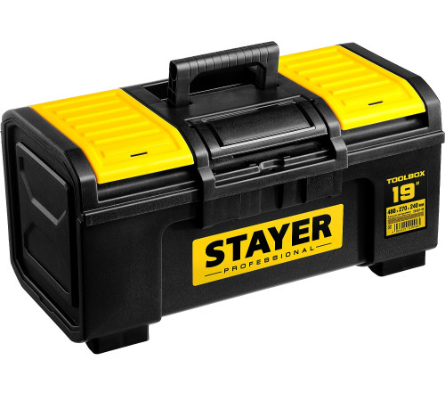 STAYER TOOLBOX-19, 480 х 270 х 240, пластиковый ящик для инструментов, Professional (38167-19) купить  в Сочи