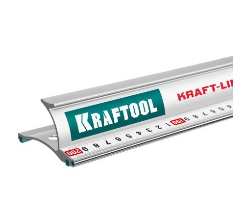 KRAFTOOL KRAFT-LINE, 2.0 м, усиленная алюминиевая линейка со стальной направляющей (34275-200) купить  в Сочи