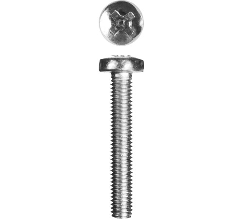 ЗУБР DIN 7985, кл. пр. 4.8, M5 х 30 мм, цинк, 5 кг, винт с полусферической головкой (303150-05-030) купить  в Сочи