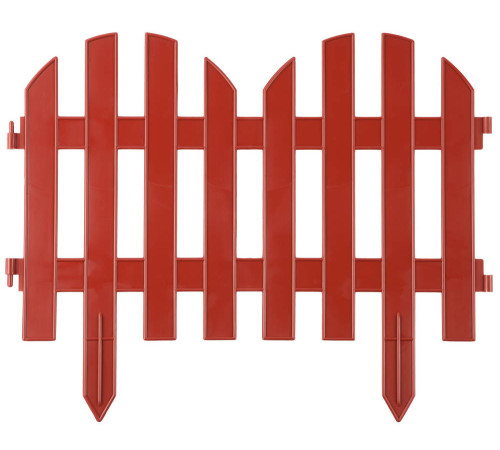 GRINDA Палисадник, 28 х 300 см, терракот, 7 секций, декоративный забор (422205-T) купить  в Сочи