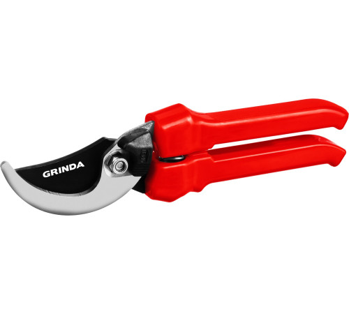 GRINDA G-33, 200 мм, закаленные лезвия, тефлоновое покрытие, пластиковые рукоятки, плоскостной секатор (40211) купить  в Сочи
