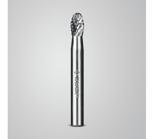 ЗУБР 6х10 мм, тип E (овал, радиус 2.5 мм), хв-к 6 мм, твердосплавная борфреза, ПРОФЕССИОНАЛ (28804-6-10) купить  в Сочи