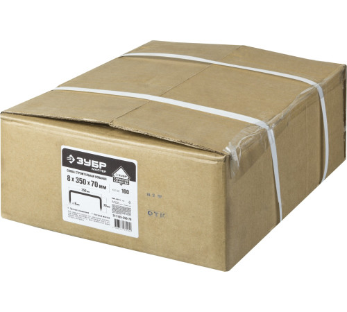 ЗУБР 350 x 70 x 8 мм, 100 шт, строительная скоба кованая (311165-350-70) купить  в Сочи