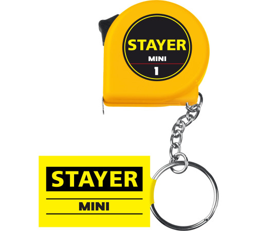 STAYER Mini, 1 м х 6 мм, рулетка-брелок (34140-1) купить в Сочи STAYER Mini, 1 м х 6 мм, рулетка-брелок (34140-1) купить в Сочи