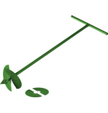 РОСТОК 150 мм, 200 мм, длина 1000 мм, сменные ножи, ручной, садовый бур (39492)