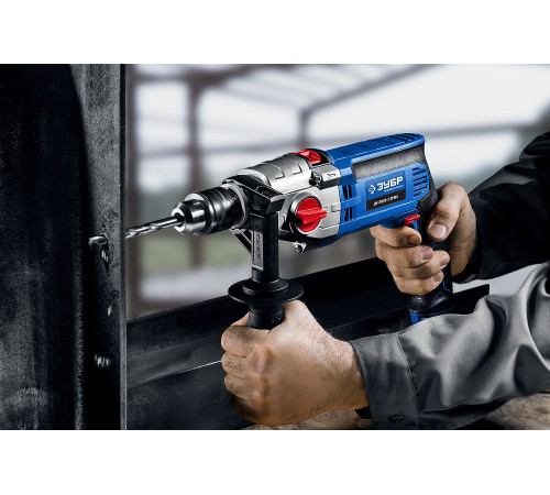 ЗУБР 850 Вт, 13 мм, 2 скорости, ударная дрель, мет. корпус, кейс, Профессионал (ДУ-П850 ЭРМ) купить  в Сочи