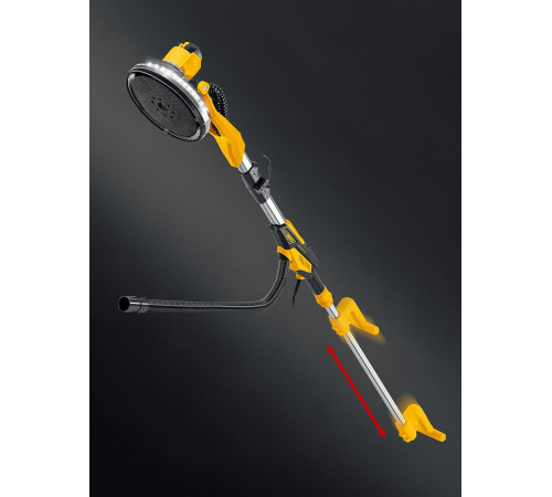 STEHER d225 мм, 500 Вт, подсветка, бесщеточная шлифовальная машина для стен (жираф), кейс (DWB-500) купить в Сочи STEHER d225 мм, 500 Вт, подсветка, бесщеточная шлифовальная машина для стен (жираф), кейс (DWB-500) купить в Сочи