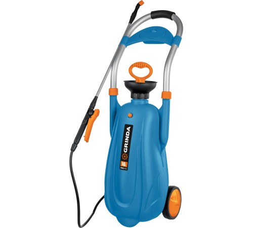 GRINDA PW-16, 16 л, на колёсах, колба из первичного полиэтилена, с широкой горловиной, опрыскиватель, PROLine (8-425163) купить  в Сочи