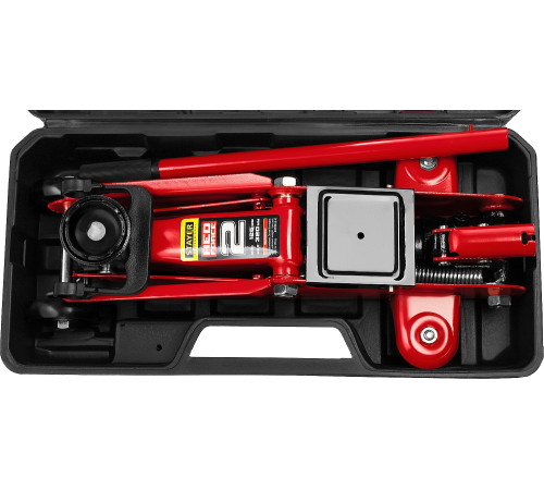 STAYER R-22 RED FORCE, в кейсе, 2 т, 125 - 320 мм, подкатной домкрат для легковых а/м, Professional (43152-2-K) купить  в Сочи
