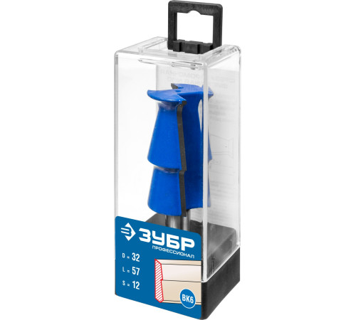 ЗУБР 32 x 57 мм, фреза кромочная калевочная №10, Профессионал (28721-32) купить  в Сочи