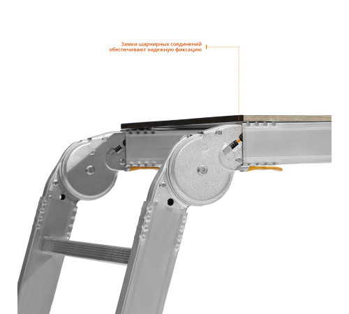 СИБИН РП-36, 3 х 6 х 3 ступени, алюминиевые, складные, с фиксированной площадкой, рабочие подмости (38843) купить  в Сочи
