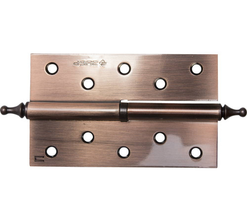 ЗУБР 125 х 75 х 2.5 мм, разъемная, правая, цвет старая медь (AC), 2 шт, карточная петля (37605-125-6R) купить  в Сочи