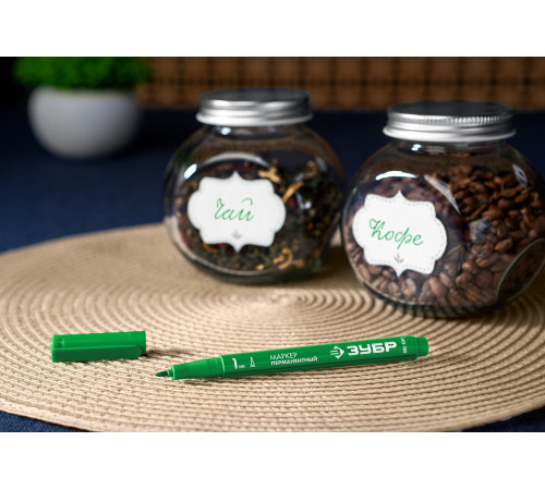 ЗУБР МП-100 зеленый, 1 мм перманентный маркер (06320-4) купить  в Сочи