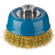 ЗУБР 100 мм, витая стальная латунированная проволока 0.3 мм, чашечная щетка-крацовка для УШМ, Профессионал (3526-100) купить  в Сочи
