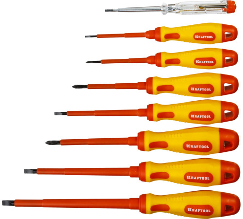 KRAFTOOL Х-Drive Electro, 8 предм, набор высоковольтны х отверток (250088 - H8) купить  в Сочи