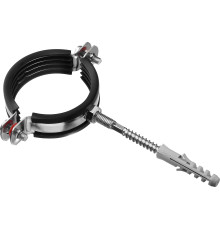 ЗУБР 2″, цинк, 1 шт, трубный хомут с сантехнической шпилькой и дюбелем (37866-59-65)