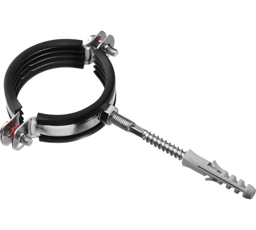 ЗУБР 2″, цинк, 1 шт, трубный хомут с сантехнической шпилькой и дюбелем (37866-59-65) купить  в Сочи