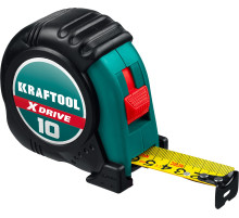 KRAFTOOL X-Drive, 10 м х 25 мм, рулетка (34122-10)