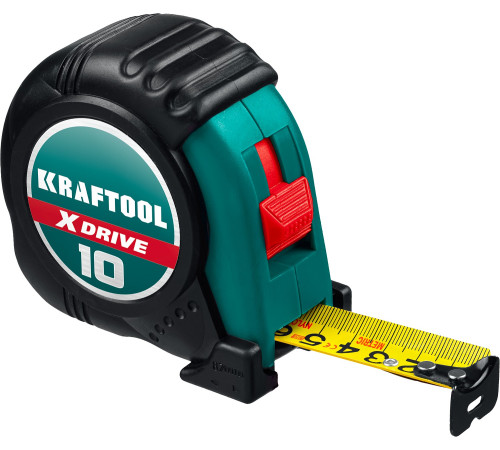 KRAFTOOL X-Drive, 10 м х 25 мм, рулетка (34122-10) купить  в Сочи